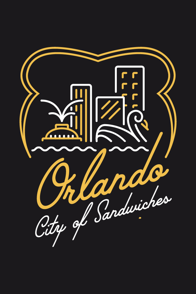 Orlando city of sandwiches graphic