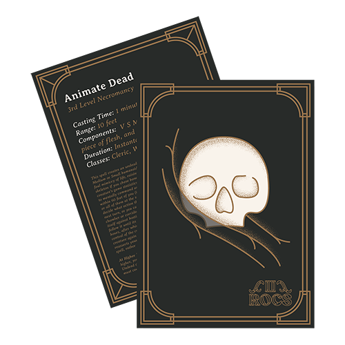 front and back of Animate Dead Card